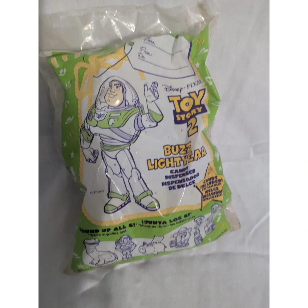1999 Toy Story 2 McDonald's Happy Meal Sealed Buzz Lightyear Candy Dispenser